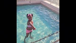 successbless teach swimming class and show off her swimming skills [upl. by Marmawke]