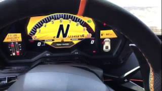 2017 Lamborghini Aventador SV gauge cluster startup [upl. by Annaeirb]