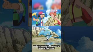 Misty Defeats Champion Ash For a Clauncher 😎 pokemon ytshorts shorts [upl. by Eisdnyl]