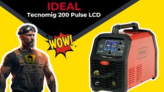 Spawarka Ideal Tecnomig 200 Pulse LCD  migomat z synergią półautomat spawalniczy 200 A [upl. by Horner]