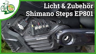 Shimano STEPS EP801 eBike 🚴 Anschlüsse amp Stecker 🔌 Licht amp Zubehör nachrüsten 💡 Abdeckung entfernen [upl. by Nirraj]