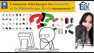 Gabarits et Bibliothèque Revit manquants Templates and Family Library missing in Revit [upl. by Anairad]