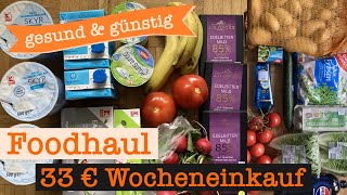 Wocheneinkauf gesund amp günstig mit Cashback 33 €  Food Haul mit Food Diary 1 Person [upl. by Barcroft]