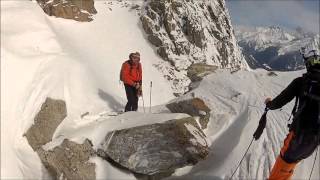 Steep skiing in Chamonix [upl. by Dominga]