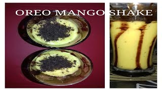 SIMPLE AND TASTY OREO MANGO SHAKE [upl. by Hartzel]