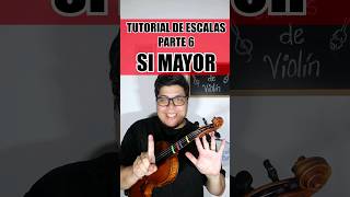 Cómo tocar Si Mayor en el Violín  PARTITURA GRATIS  Tutorial de escalas en el violin Parte 6 [upl. by Ambrogio]