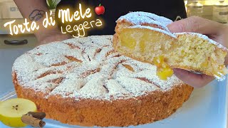 TORTA DI MELE SOFFICE e LEGGERA senza Olio né Burro 🍎 facile e veloce [upl. by Hieronymus]