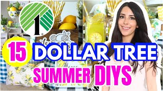 15 DOLLAR TREE DIYS TO MAKE YOUR HOME GORGEOUS FOR SUMMER 2021 [upl. by Solomon]