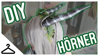 DIY Hörner basteln I Halloween Kostüm I Kupferfuchs feat Monono Cosplay BASTELSTUBE [upl. by Taryne]