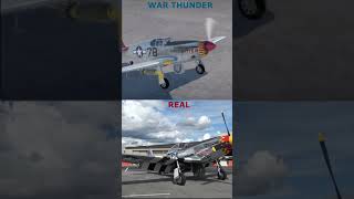 P51 Engine Start War Thunder vs Real Life shorts warthunder p51mustang [upl. by Ikcir]