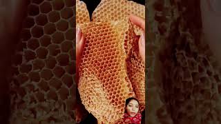 asmr satisfying beeswax honeycomb crushing [upl. by Akitahs]