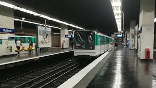 Métro de Paris Ligne 3 Gallieni  Pont de LevalloisBécon MF 67 [upl. by Einnal]