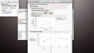 Factorial ANOVA  Prediction Profiler Module 2 5 6 [upl. by Jet458]