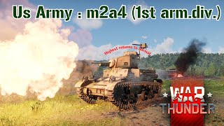 Warthunder  Enemy Destruction Moment  US Army M2A4 1st Arm Div [upl. by Stanleigh]