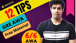 GRE AWA 12 Tips and Tricks to score 6  Strategies Revealed  No Coaching Needed [upl. by Ajax]