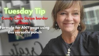 Tip Tuesday Candy Cane Stripe page spread formulas [upl. by Nauaj]