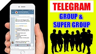 How to make supergroup in telegram  Telegram group grow [upl. by Vesta]