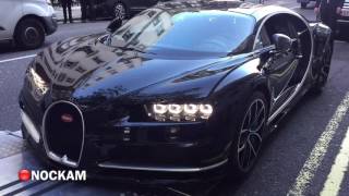 Bugatti Chiron delivered In London with Start Up and Drive [upl. by Coheman988]