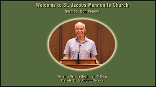 St Jacobs Mennonite Church  October 27 2024  Worship Service [upl. by Filmore]