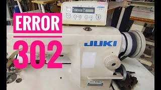 Juki DDL87007  Error 302  CP 18 [upl. by Macegan485]