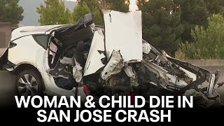 San Jose woman and boy killed in wrongway driver crash  KTVU [upl. by Melisande372]