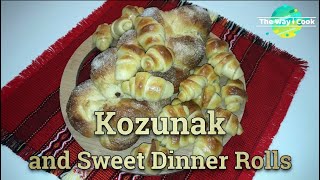 Kozunak and Sweet Dinner Rolls  Traditional Bulgarian Easter Bread [upl. by Victorine]