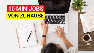 Top 10 Minijobs von zuhause  In Heimarbeit Geld verdienen [upl. by Ciredec]