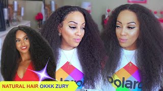 ZURY SIS CHEX MASSIVE BLOW OUT NATURAL REALISTIC HAIR LACE FRONTAL WIG EbonyLine [upl. by Eniarrol244]