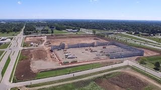 3 Mile Flight Around New Meijer Store Being Built in Grand Chute Wisconsin [upl. by Noremmac]