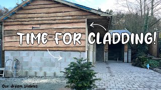 We are finally getting somewhere  cladding  roofing  dream stables  DIY projects  VLOG [upl. by Naivat]