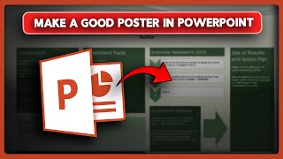 How to Make a Good Poster in Powerpoint 2024 [upl. by Eldnar665]