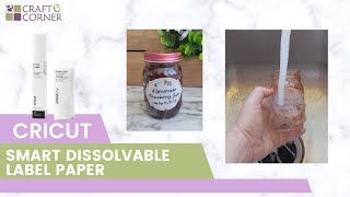 New Cricut Smart Dissolvable Label Paper  Labels for Homemade Jam [upl. by Aleahcim]