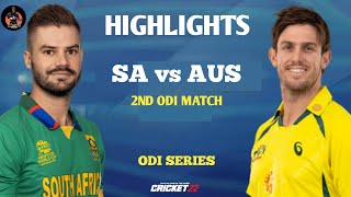 SA vs AUS 2nd ODI Match Highlights 2023  South Africa vs Australia 2nd ODI Highlights 2023  C22 [upl. by Anahtor]