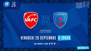 J6 I Valenciennes FC vs US Concarneau en direct I National FFF 20242025 [upl. by Drarrej]