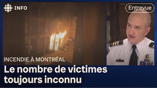 Incendie mortel à Montréal  entrevue avec linspecteur du SPVM [upl. by Rois]