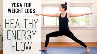 Yoga For Weight Loss  Healthy Energy Flow  Yoga With Adriene [upl. by Ahsercul]