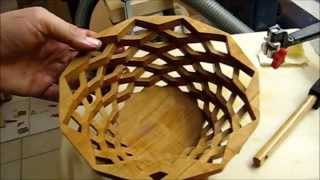 Make a bowl basket with the scroll saw [upl. by Markus]