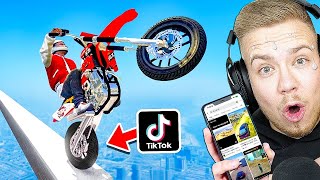 VIRALE GTA 5 STUNTS auf TIK TOK NACHMACHEN 140 [upl. by Mhoj374]