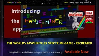 the Manic Miner app for Apple TV also runs on iPhone  iPad [upl. by Finkelstein13]