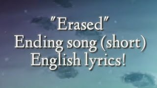 Erased ending song English translated [upl. by Willow]