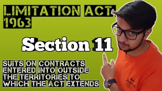 section 11 limitation act 1963  Lecture  With Examples  Easy to understand  Hindi amp English [upl. by Nayhr]