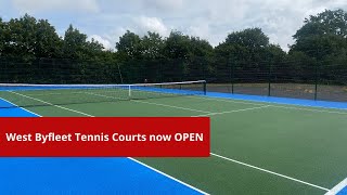 West Byfleet tennis courts reopen after renovation [upl. by Seem458]