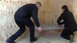 Installation of a shower tray onto joists and marine ply [upl. by Naji460]