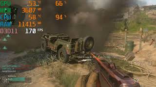 Call of Duty WWII i7 9700 RX 6600 [upl. by Truda]