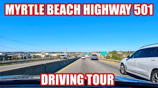 Myrtle Beach Highway 501 Driving Tour [upl. by Ahael771]