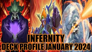 INFERNITY DECK PROFILE JANUARY 2024 YUGIOH [upl. by Nirrek]