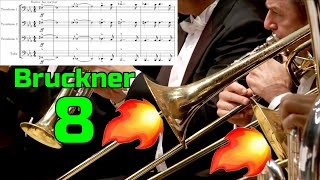 Trombone Excerpt Bruckner Symphony No 8  Sheet Music [upl. by Munster503]