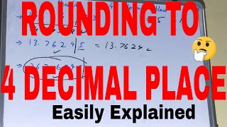 How to round off to 4 decimal placesRounding to 4 decimal placesrounding 4 decimal places [upl. by Irneh]