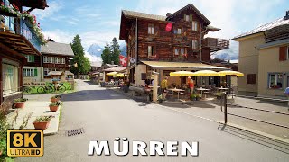 Mürren 🇨🇭 Lauterbrunnen The Hidden Jewel of the Alps  Switserland 8K 🇨🇭 [upl. by Dihahs]