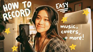 how to record musiccovers for beginnersnoobs [upl. by Iney]